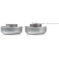 Boska Quemadores de fondue con extra seguras - Para juego de Fondue - Incluido gel combustible - Plata - 17.5 cm